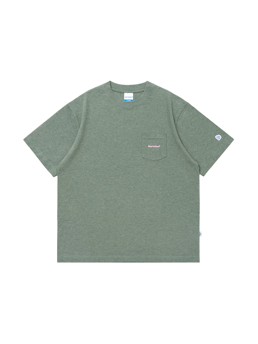 BENT IDEA Pocket Letter Print Loose Tee