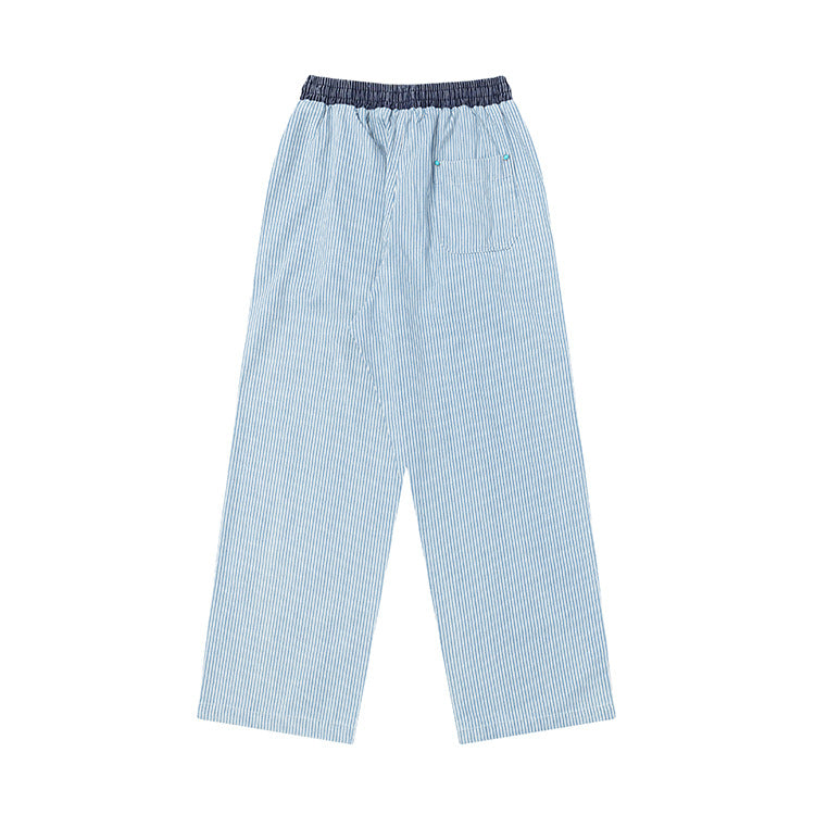 OVDY Retro Personalized Stitching Drawstring Pants