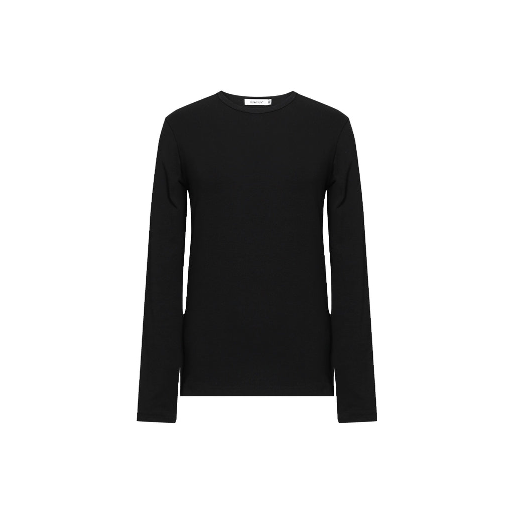 FUNKYFUN Solid Color Basic Long Sleeve