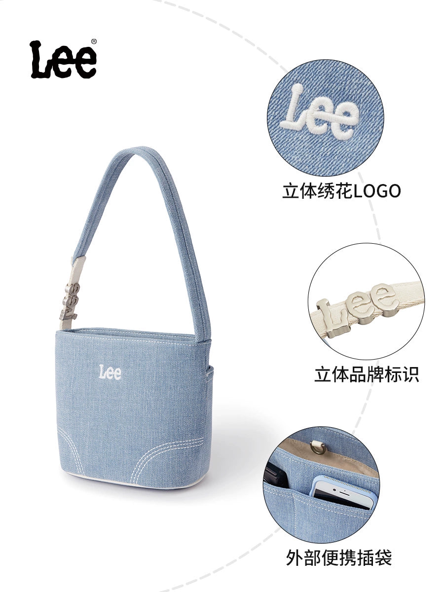 Lee Denim Bucket Versatile Shoulder Bag