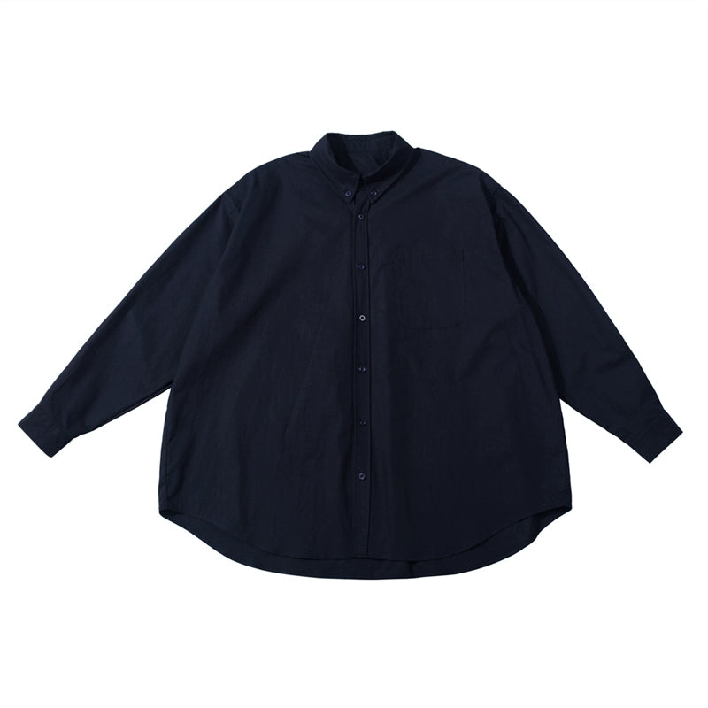 NOEARS Loose Lapel Long Sleeve Shirt