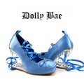 Dollybae Satin Strap-on Heels