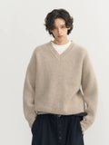 CARPEM All-wool Simple V-neck Sweater