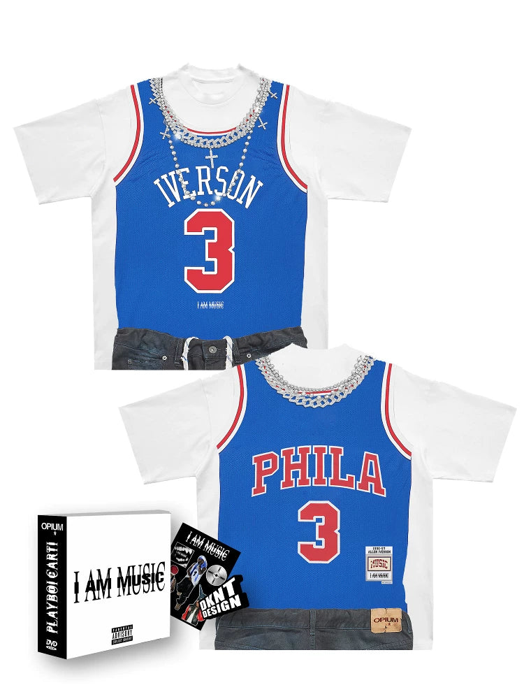 DKNT Crew Neck Loose Basketball Jersey