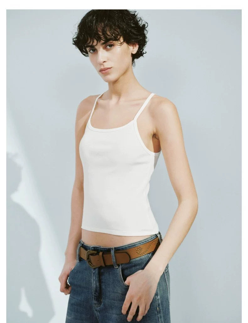 URBAN REVIVO Casual Basic Versatile Solid Color Slim-fit Vest