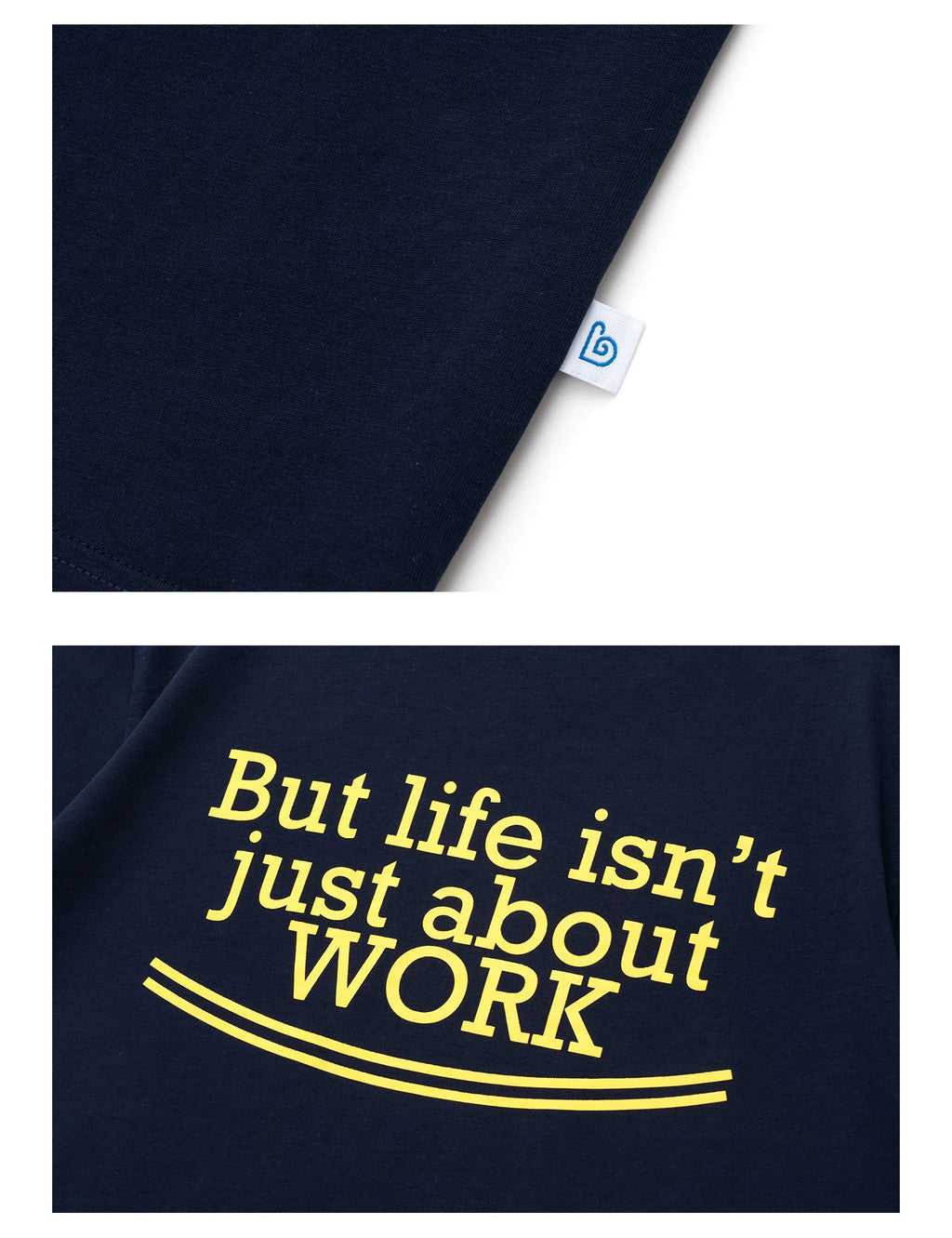 BENT IDEA Letter Print Casual Breathable Tee