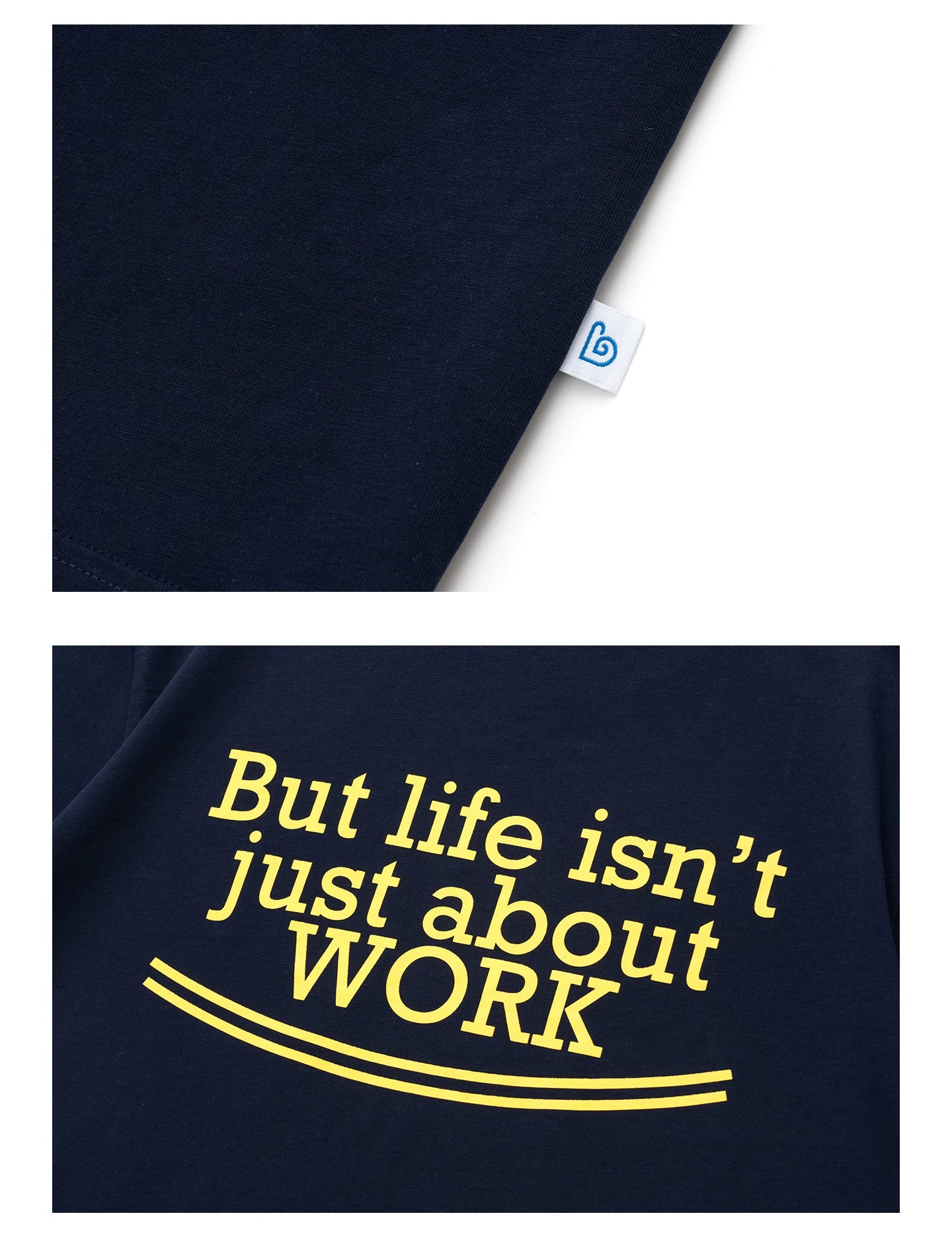 BENT IDEA Letter Print Casual Breathable Tee