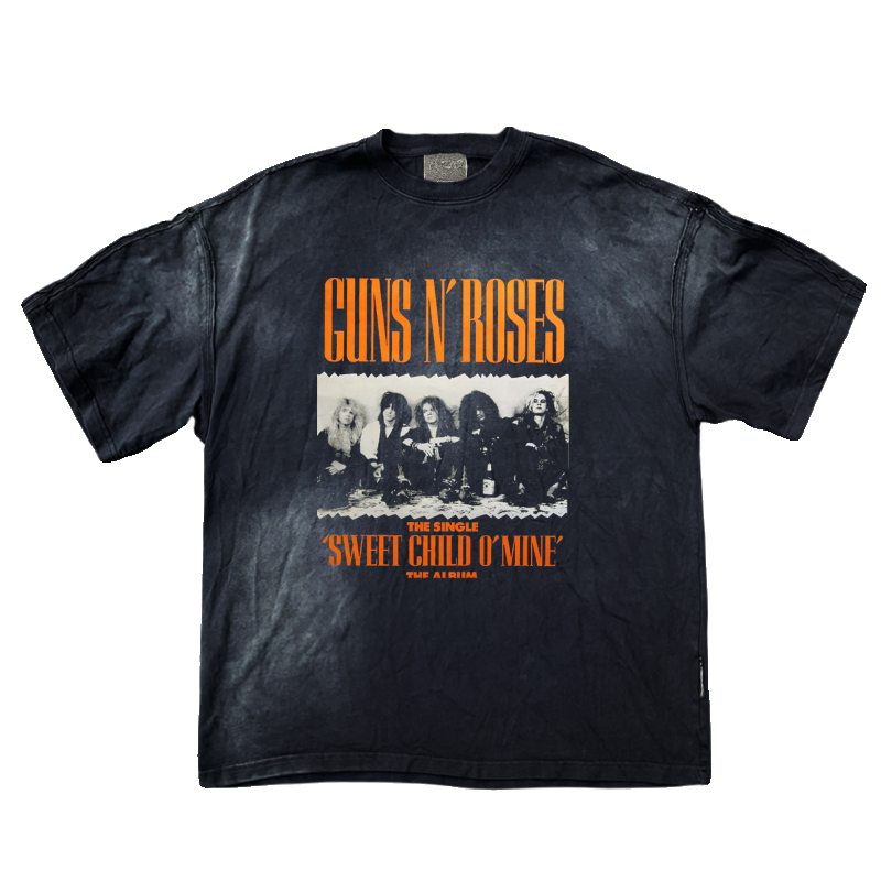 Wang Youbing Studio! GUN N ROSES 260g 100% Cotton Tee