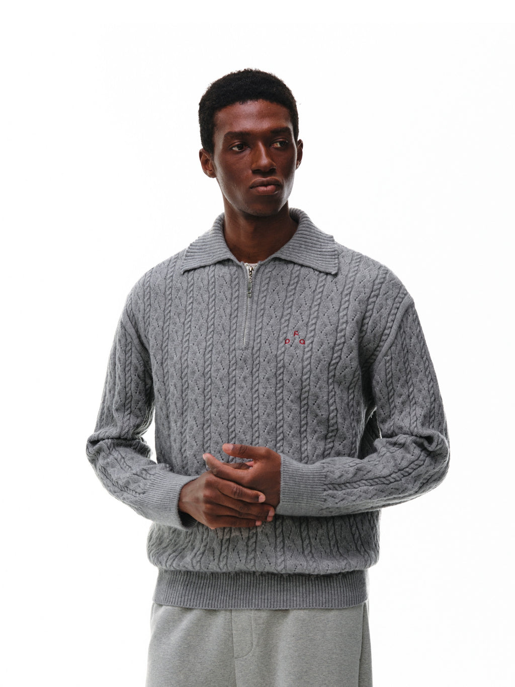 FPA Twisted Lapel Casual Sweater