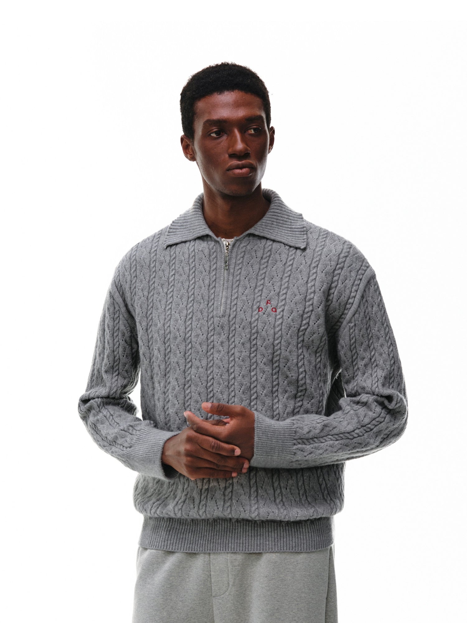 FPA Twisted Lapel Casual Sweater