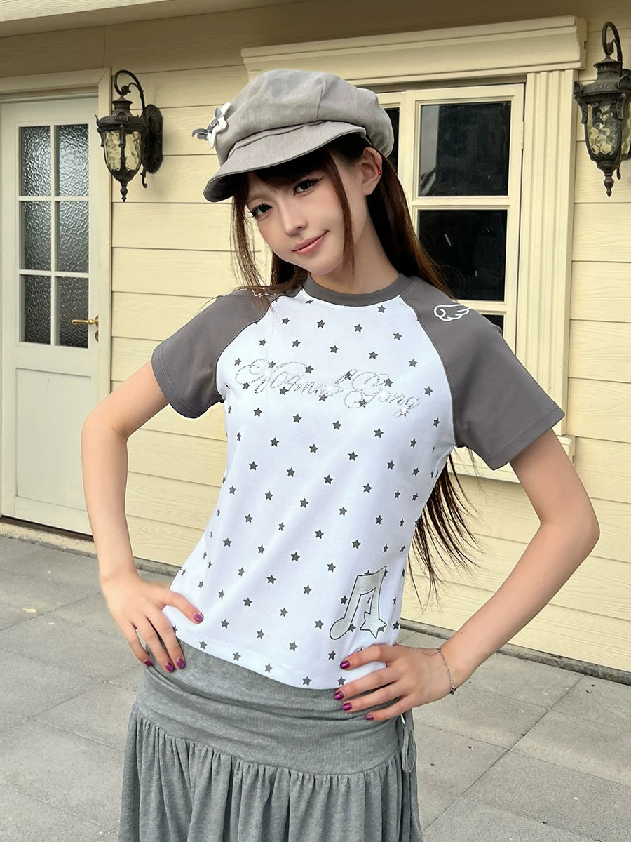 404MOB 3D Hot Drill Full Print Wing Front Shoulder Tee