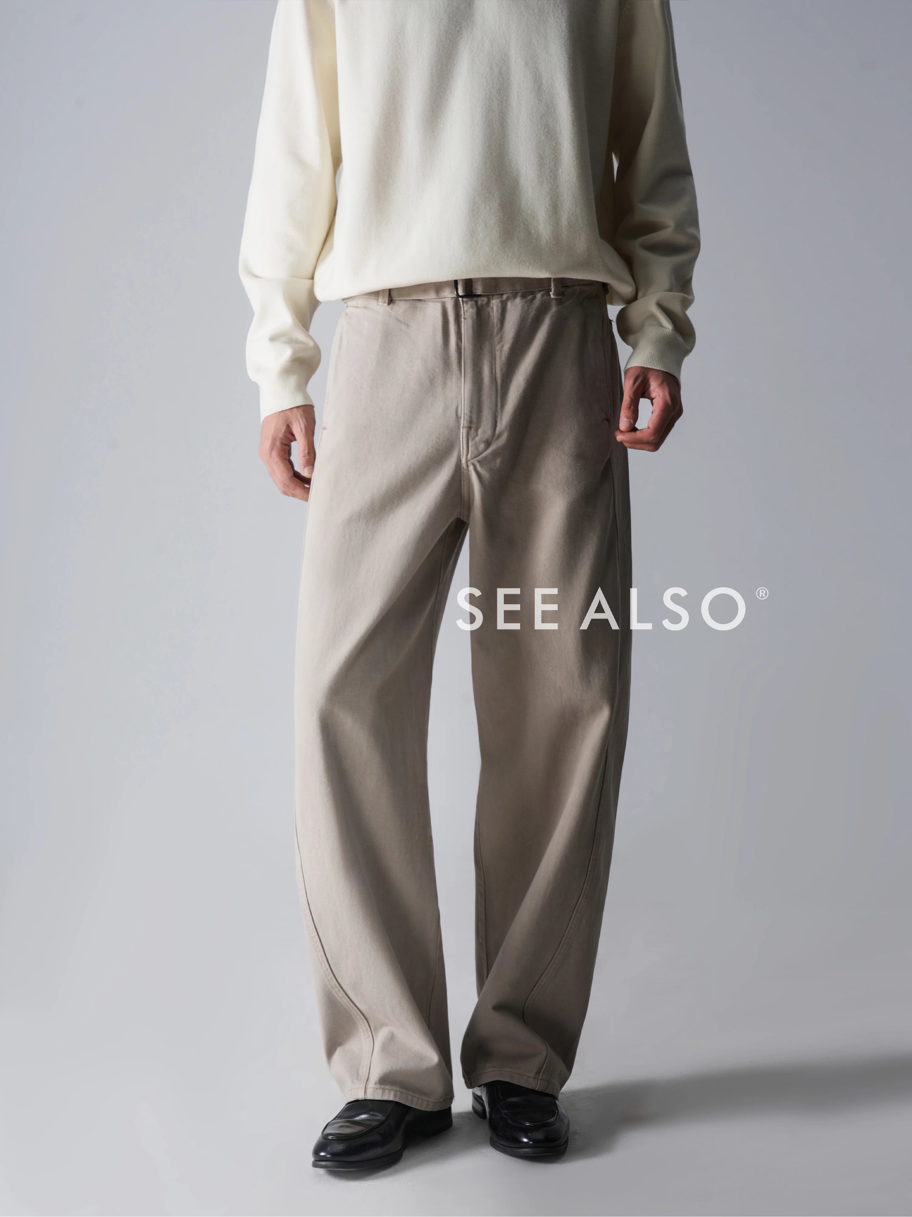 SEE ALSO Vintage Straight Wide Leg Loose Jeans