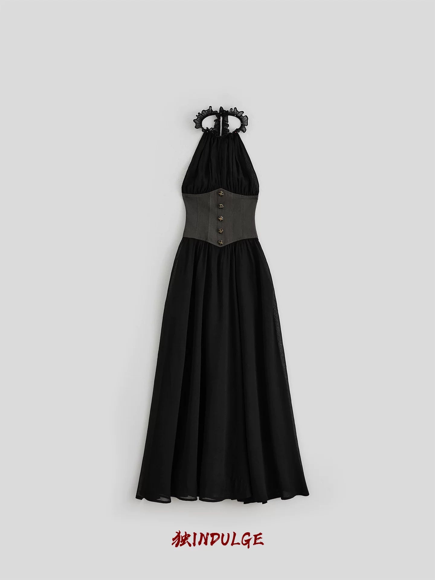 INDULGE Waist Neck Vest Dress