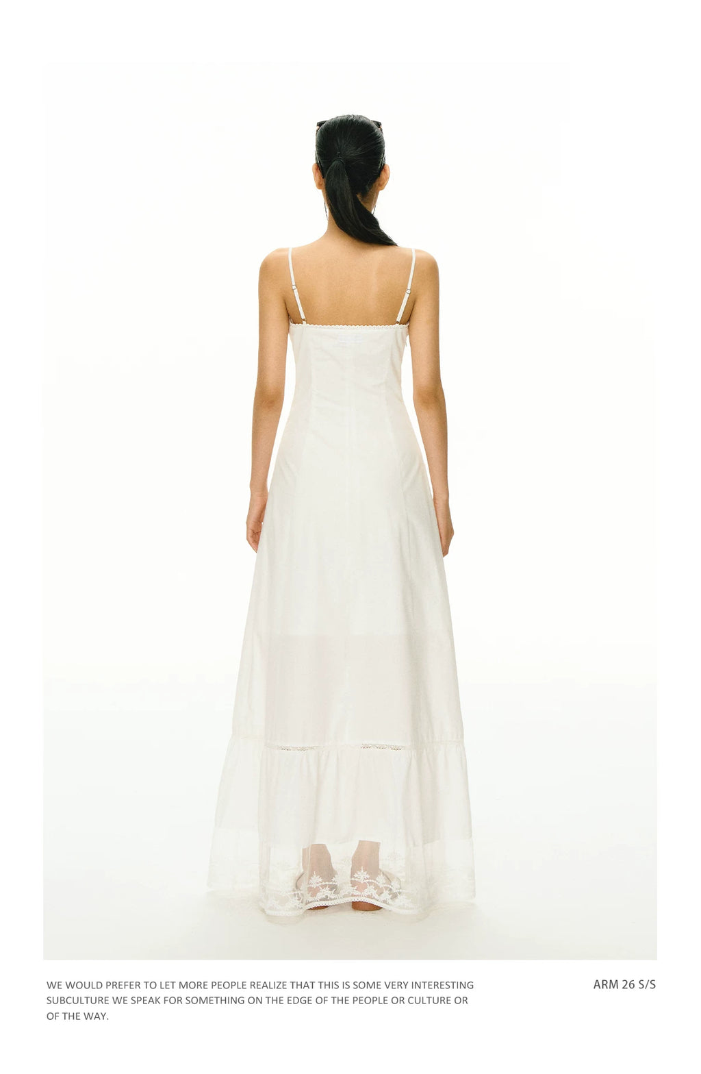 Ariseism Vintage Slim Fit Suspender Dress