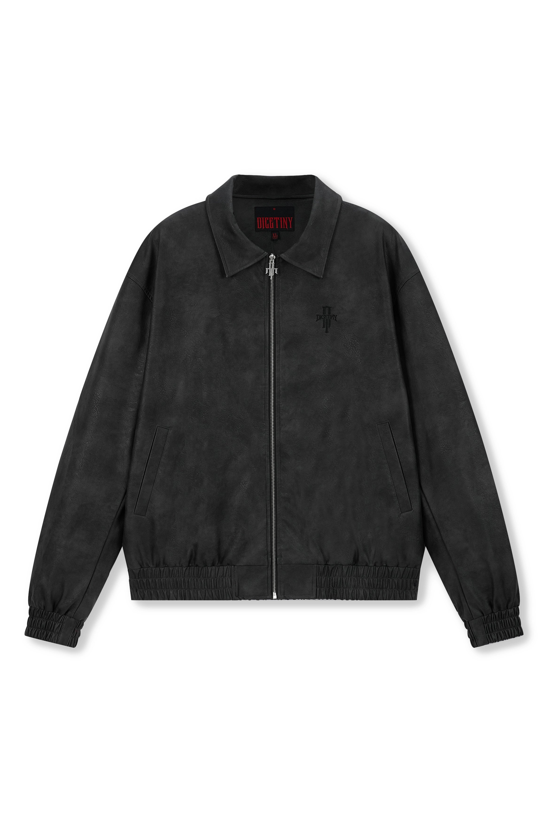 DICETINY Vintage Loose Casual Leather Jacket