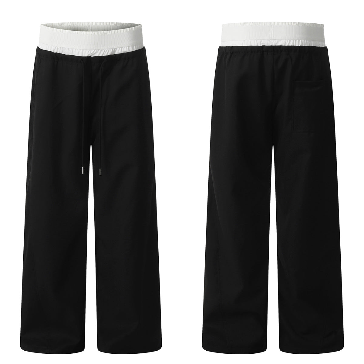 11KN Women Fake couple wide-leg straight pants