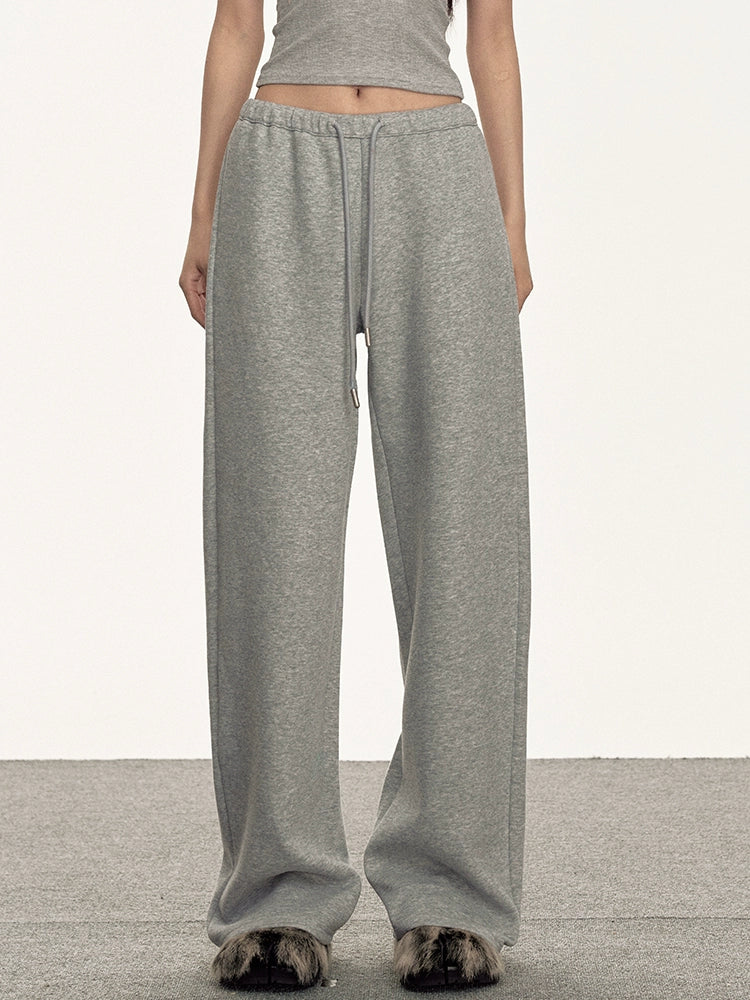 Anna Aneae Versatile Skinny Lazy Loose Straight Floor Pants