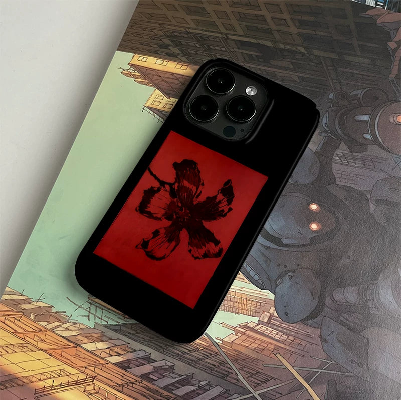 Pbcase Dark Flower Art High Sense Apple Phone Case