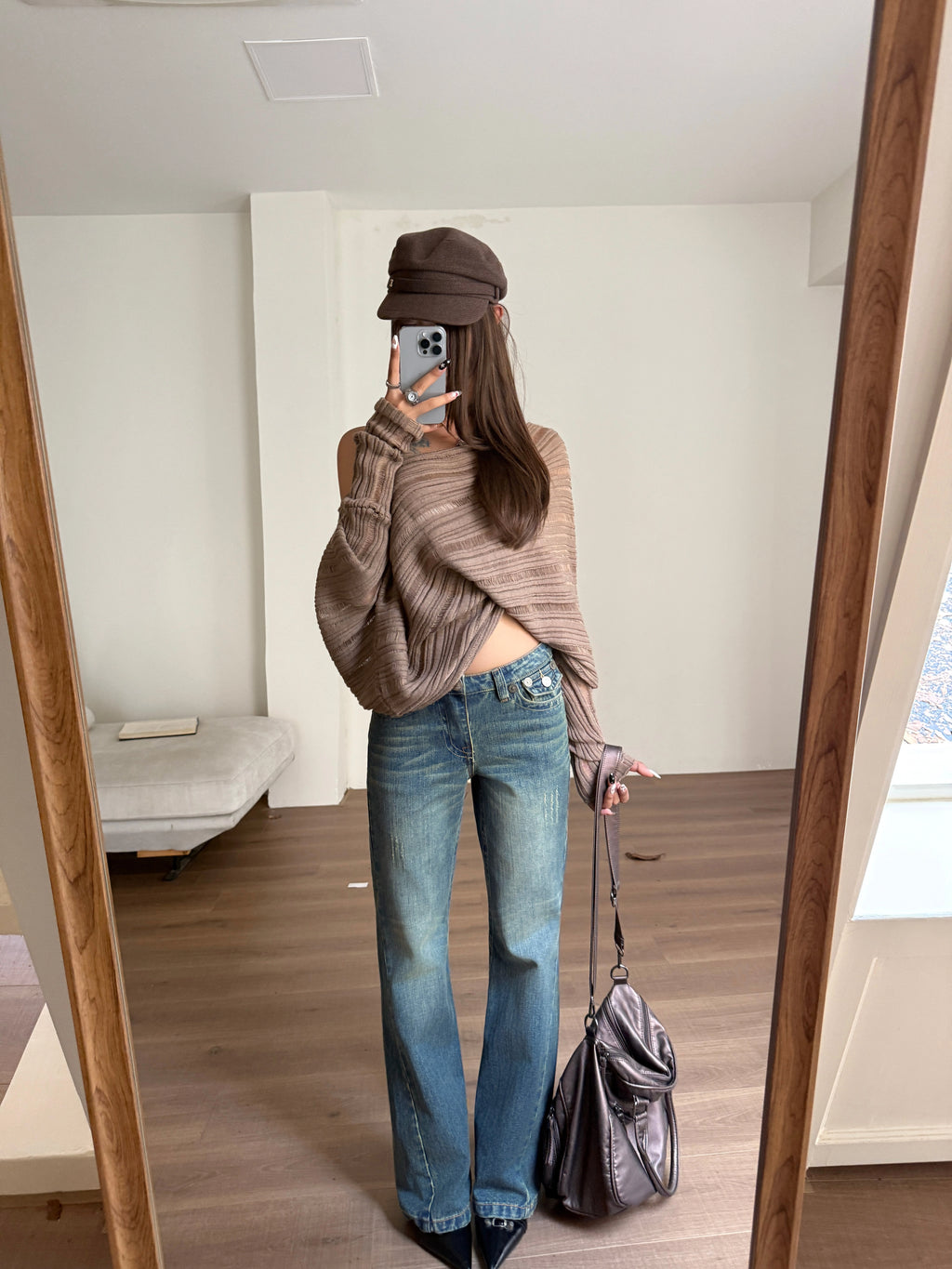 Audwyn Low Waist Retro Slim Fit Pants