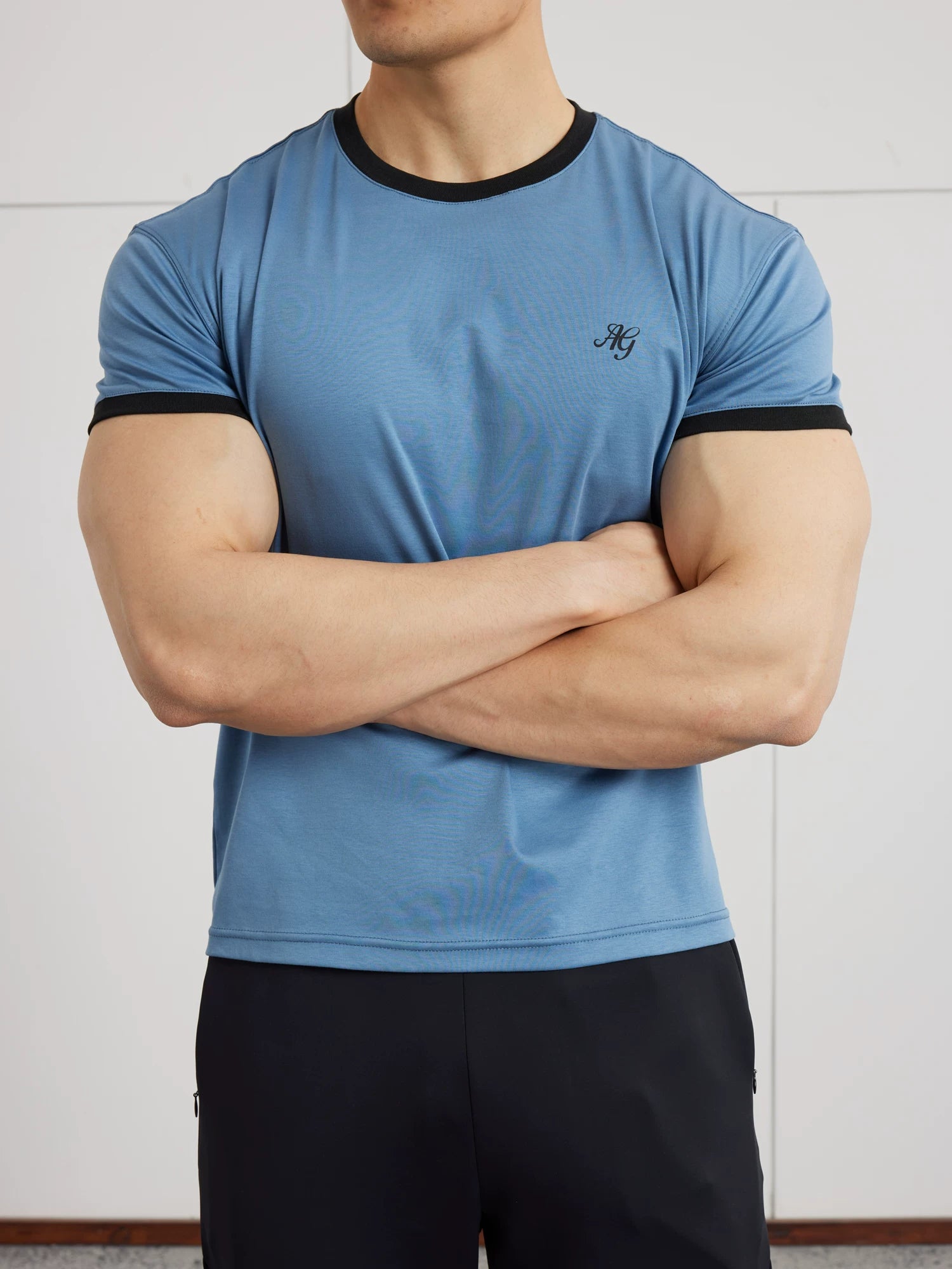 AFTERGLOW Vintage Contrast Casual TEE