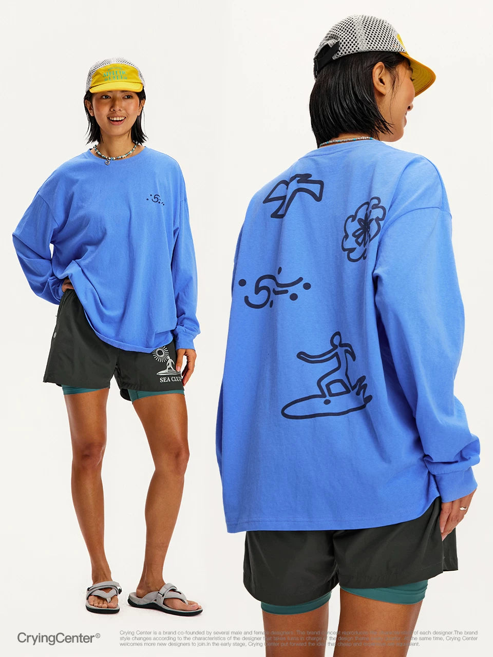 CryingCenter Ocean Totem Sports Leisure Long Sleeve