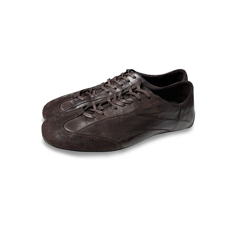 JCAESAR SHOES Washed Mapid Training Leather Shoes