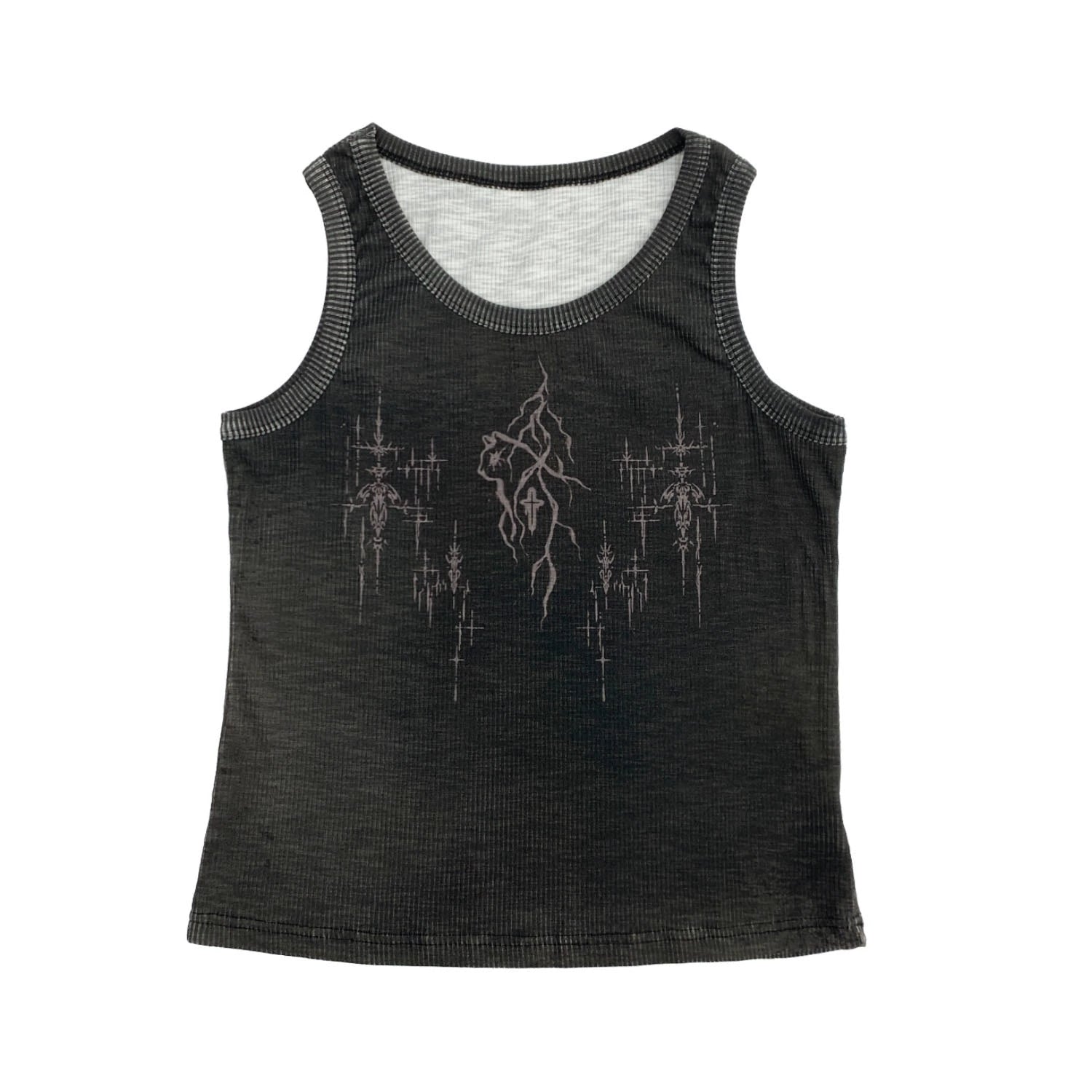 MICHINNYON Niche Personalized Printed Sleeveless Vest