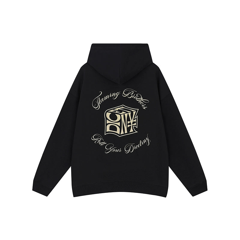 DICETINY "Dice of Destiny" Foam Alphabet Print Hooded Sweater