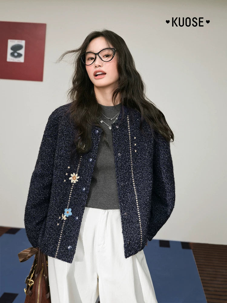 KUOSE Loose Hairy Short Jacket