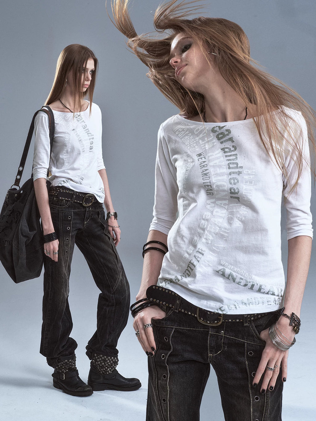 WearAndtear Light and Slightly Transparent One-word Collar Casual Tee