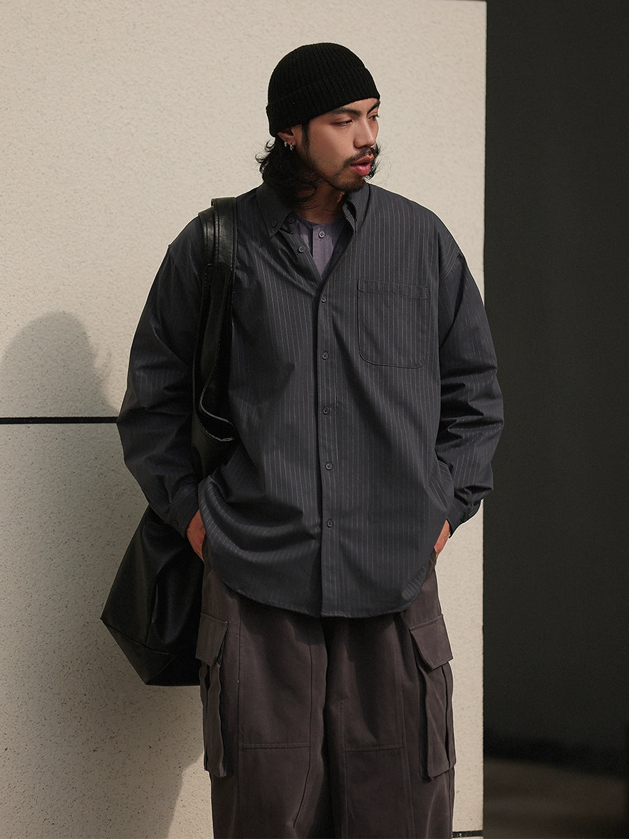 NOEARS Vintage Loose Lazy Style Shirt