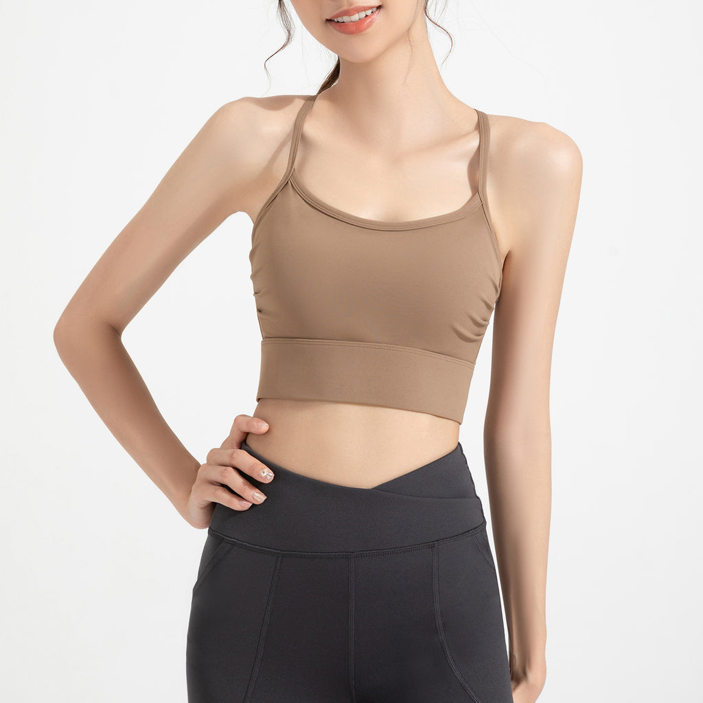 Athena Lulu Pleated Bra Shockproof Running Vest