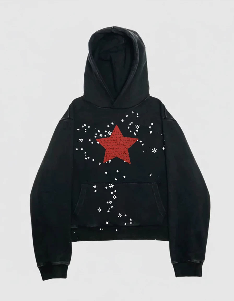 MELANIN Wasteland Style Casual Hooded Sweater
