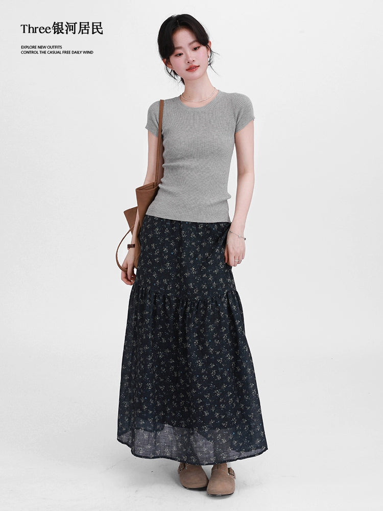 Three Gentle Korean Floral Skirts