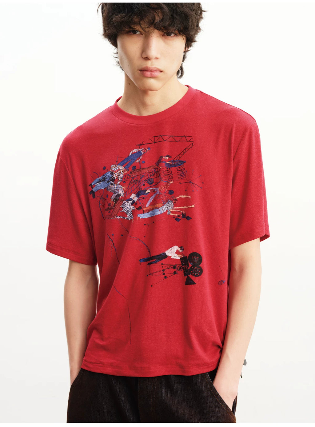 JCAESAR Light and Breathable Loose Tee