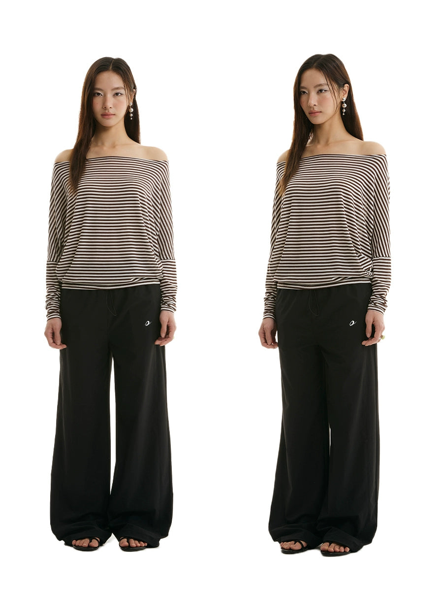 FUNKYFUN Striped Single-neck Bat Sleeve