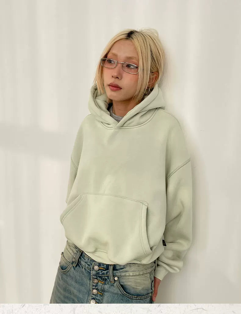 MMBBT Washed Old Fleece Heavy Hooded Sweater