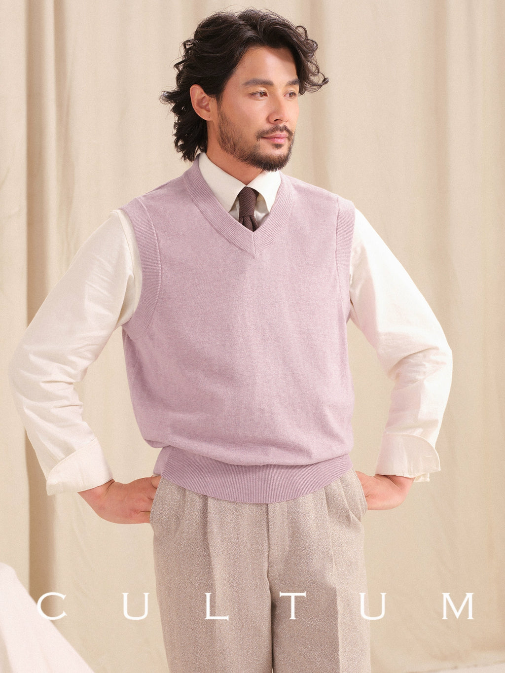 CULTUM Versatile V-neck Knitted Vest