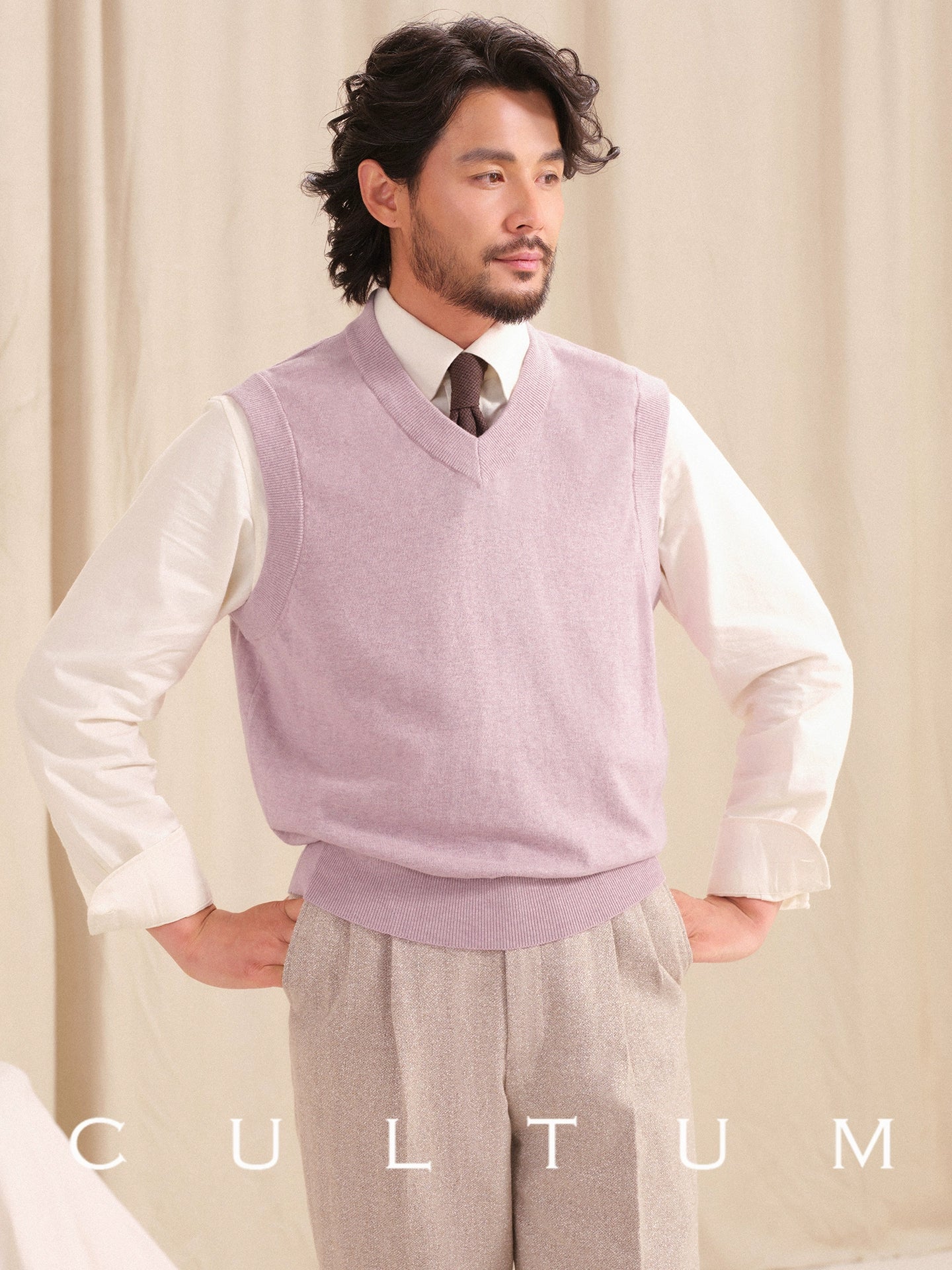 CULTUM Versatile V-neck Knitted Vest
