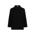 FUNKYFUN Half Zipper Simple Seven-quarter Sleeve Tee