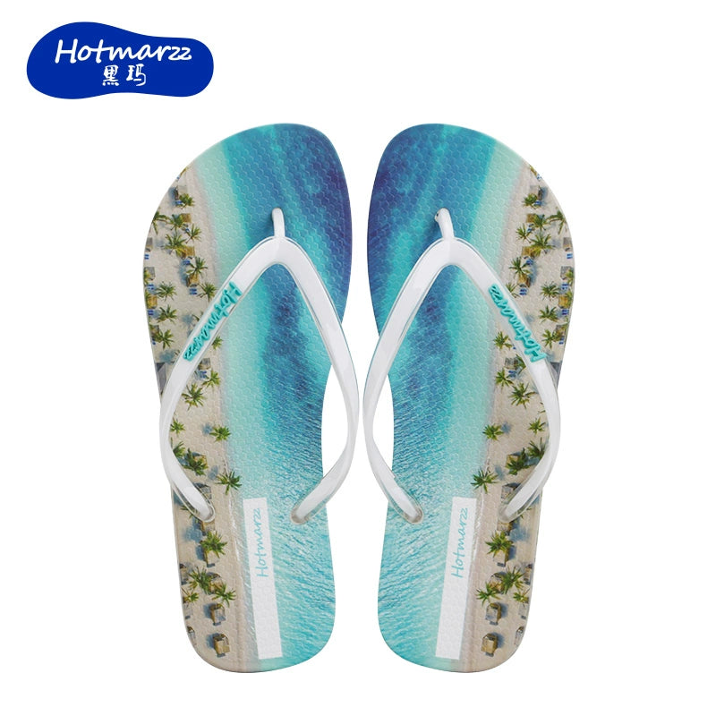 Hotmarzz Wear-resistant Soft Seaside Beach Flip-flops