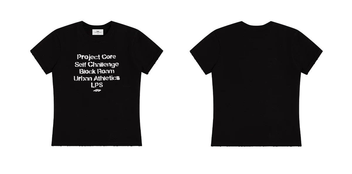 Loopsoon Letter Print Loose Casual Tee