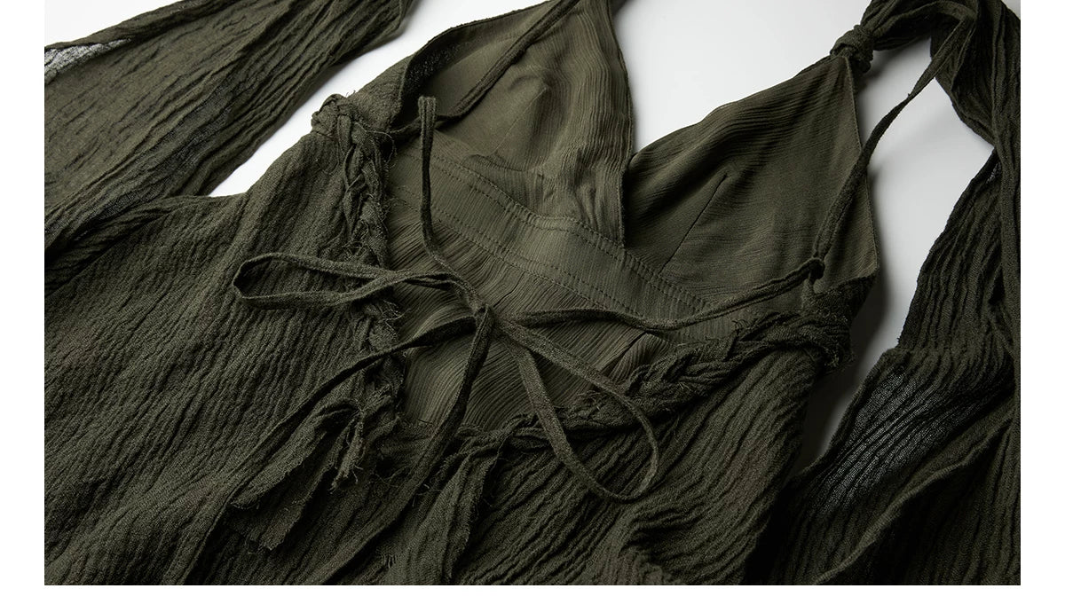 INDULGE Streamer Waist Suspender Dress