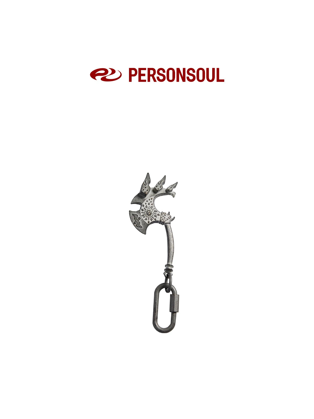 PERSONSOUL Oxidized Old Tomahawk Key Pendant