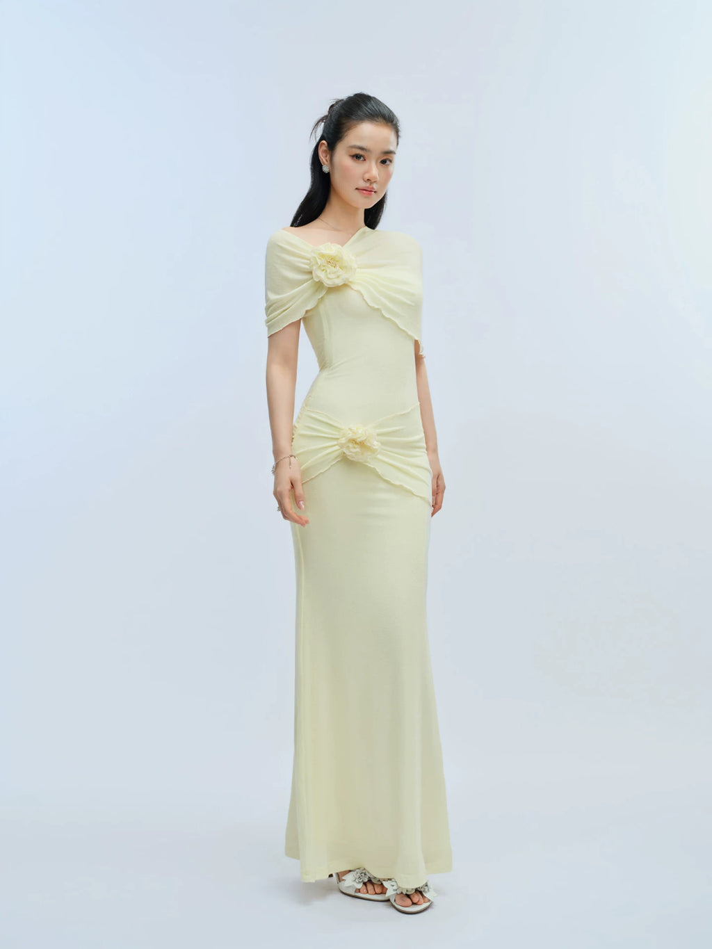 J TheChosen Handmade Tube Top Shawl Dress