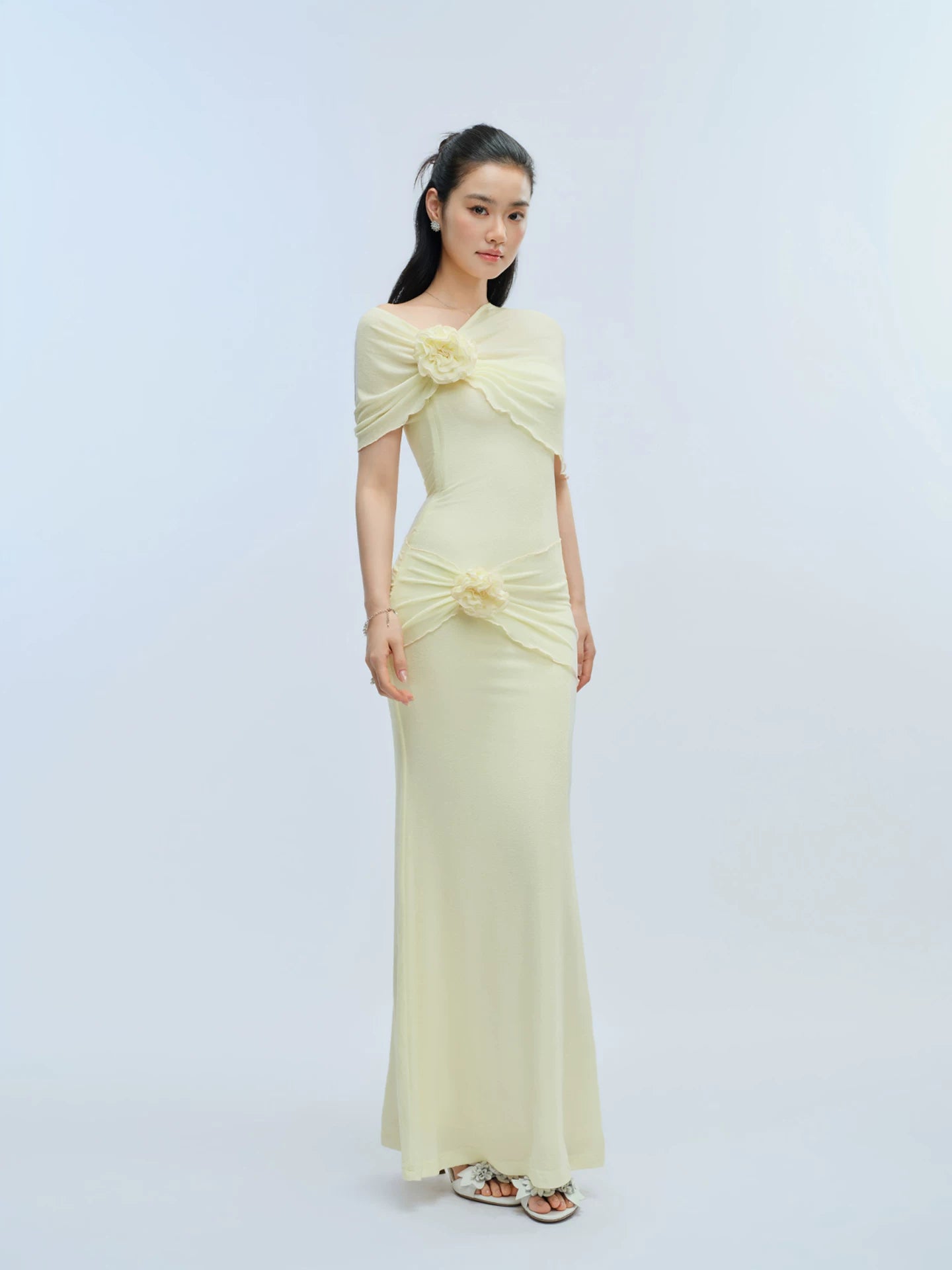 J TheChosen Handmade Tube Top Shawl Dress