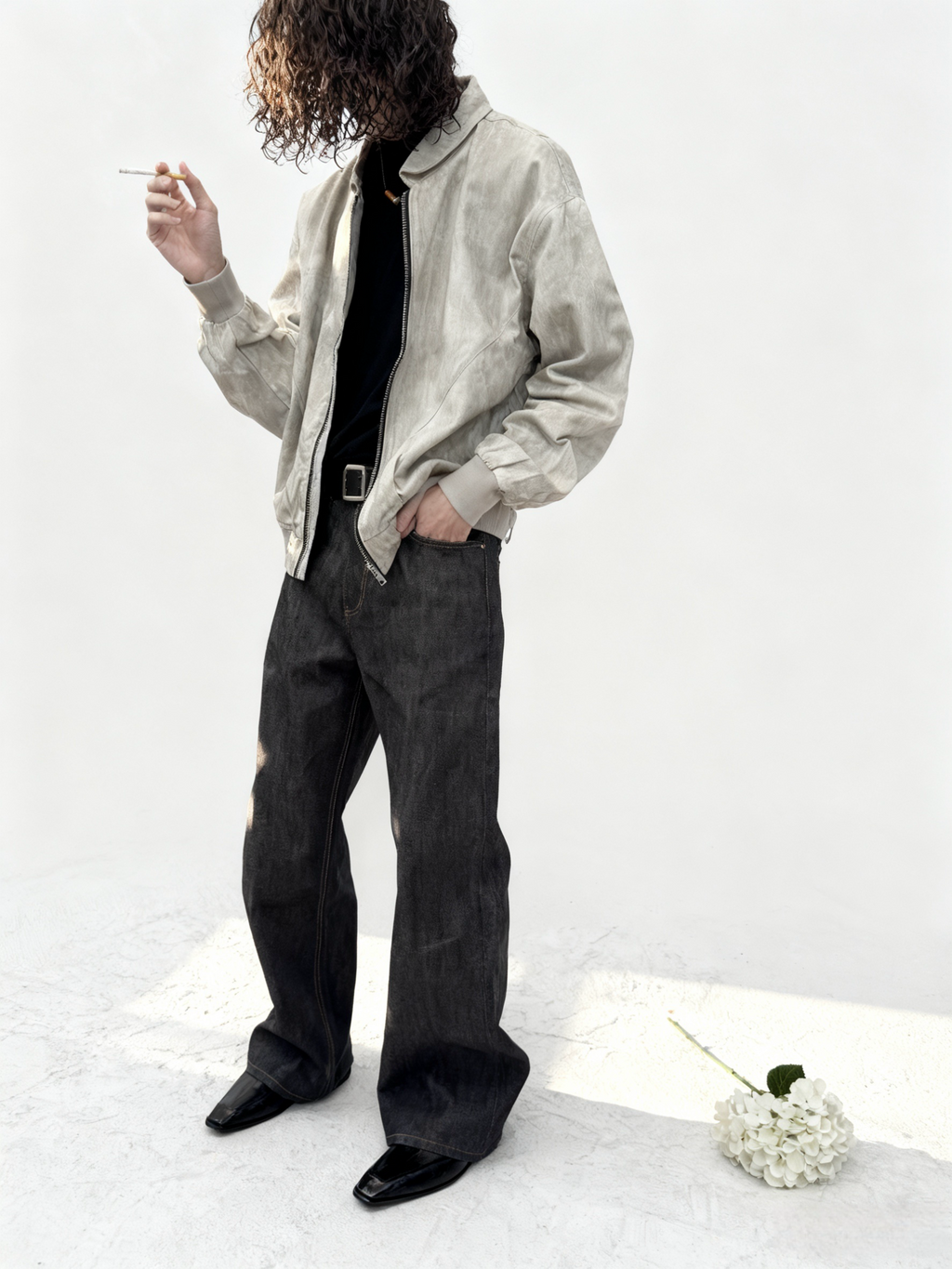 VOWPROGRES Okayama Narrow Red-edged Red-eared Jeans