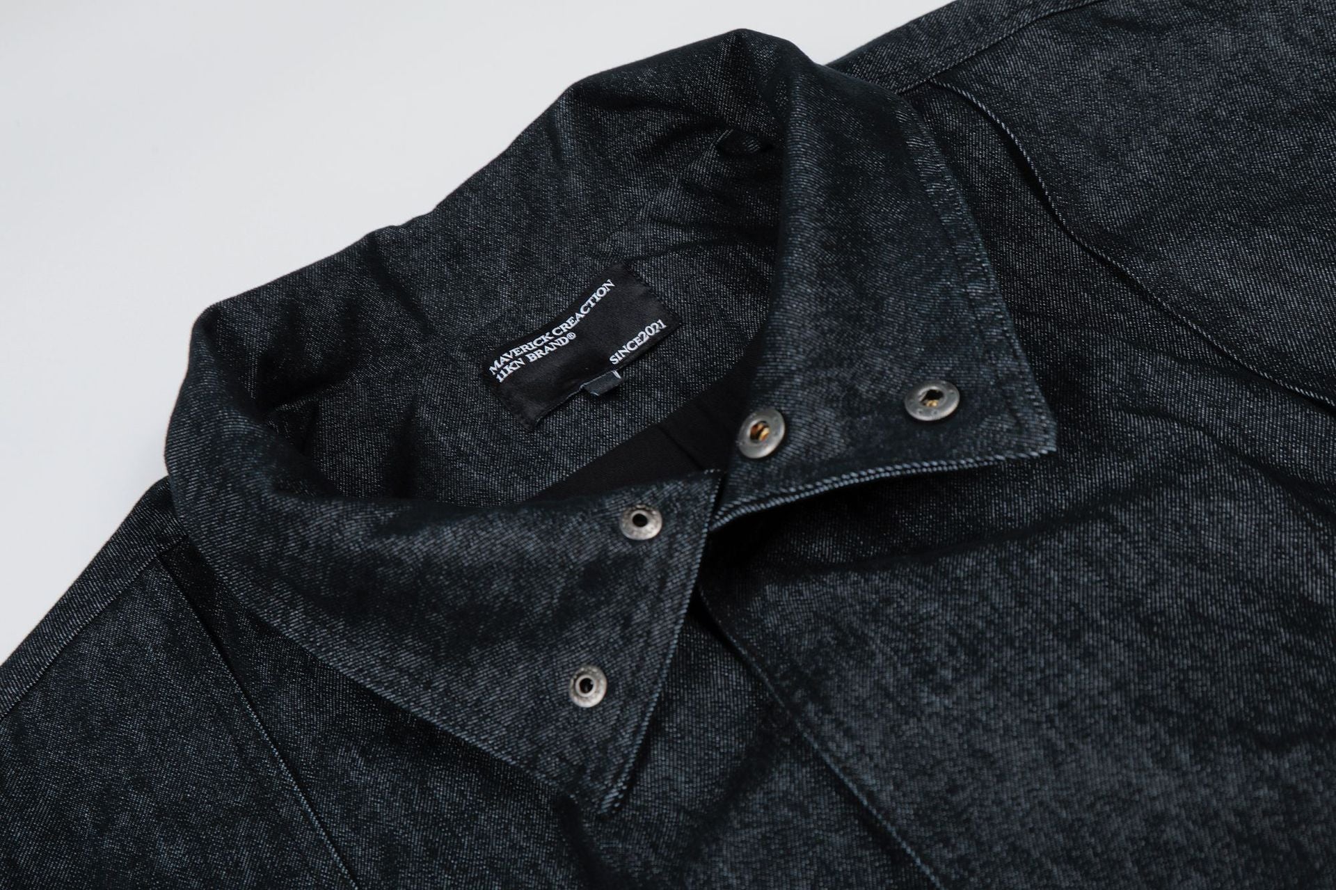 11KN Short and Wide Retro Simple Loose Casual Tooling Jacket