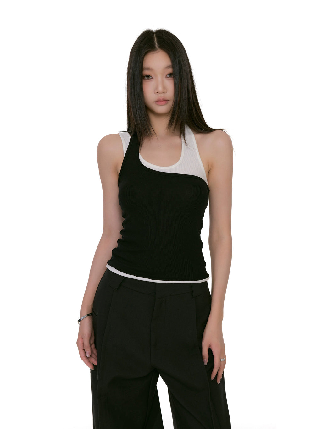 WITHMIN Slim Fit Neck Sling Vest