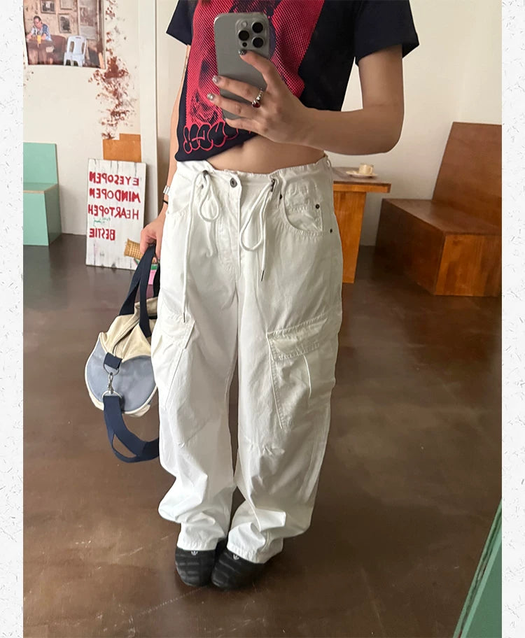 CCYE Vintage Drawstring Loose Slacks